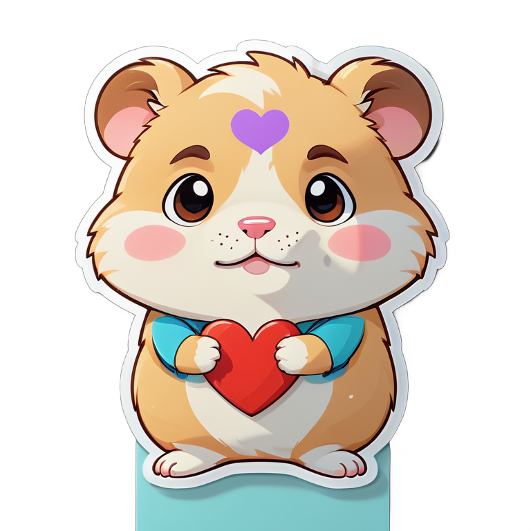 sad hamster funny boy heart emoji