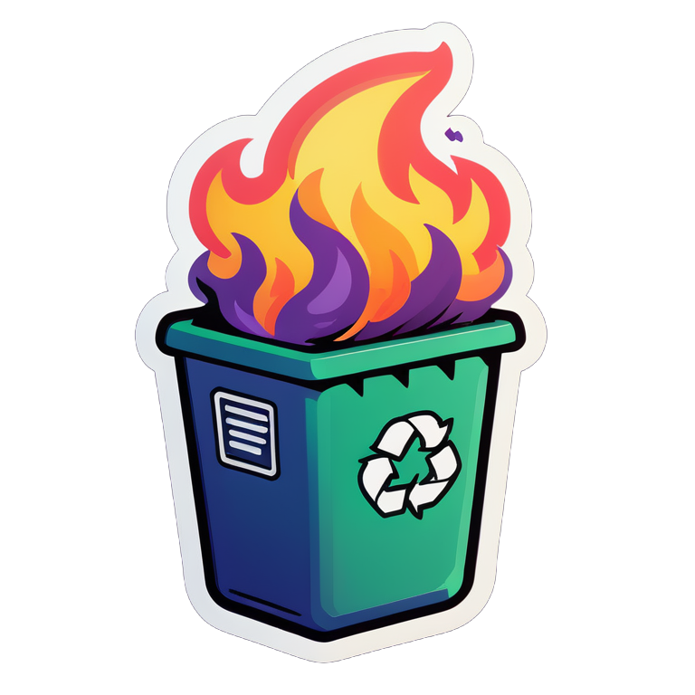 dumpster fire stickers
