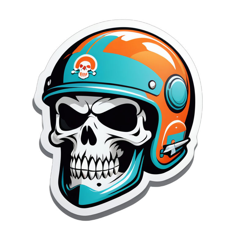 skull in a helmet