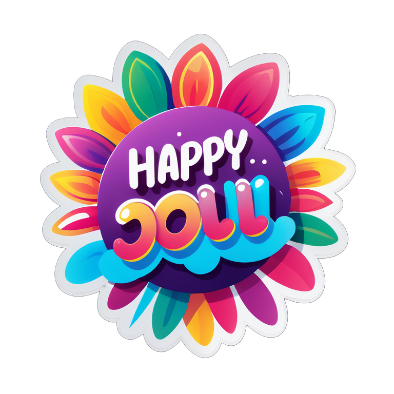 happy holi sticker