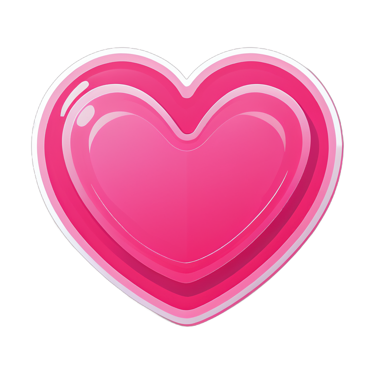 Pink jelly heart 