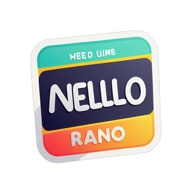 hello my name is sticker