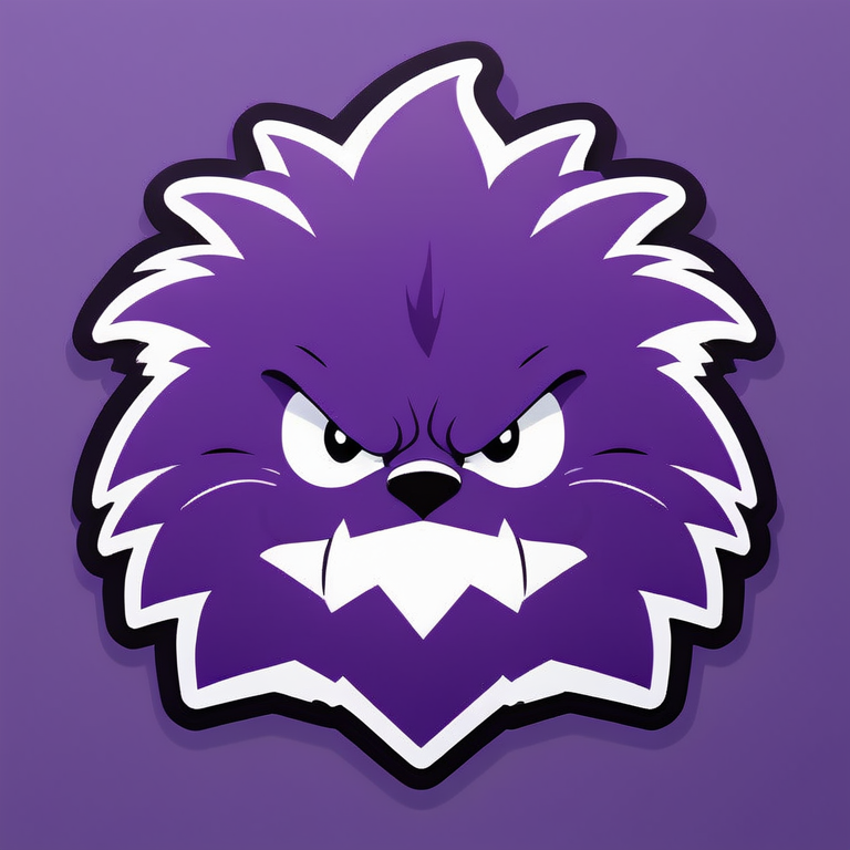 angry purple hedgehog