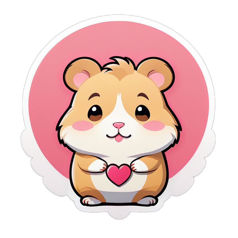 sad hamster funny girl heart emoji
