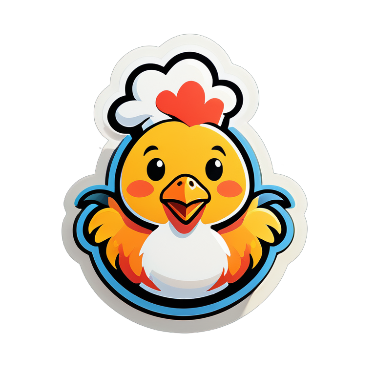 Chicken sticker
